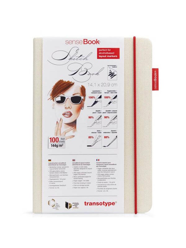 Sketchbook A5 144 g/m� 100 file senseBook