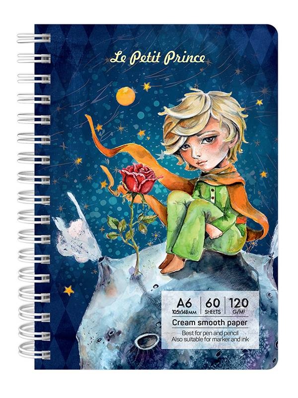 Sketchbook Having a lovely time 120g 60 file The Little Prince (Marime: A6)