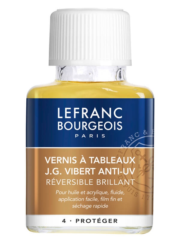 Vernis reversibil anti-UV lucios J.G. Vibert Lefranc & Bourgeois (Gramaj: 250 ml)