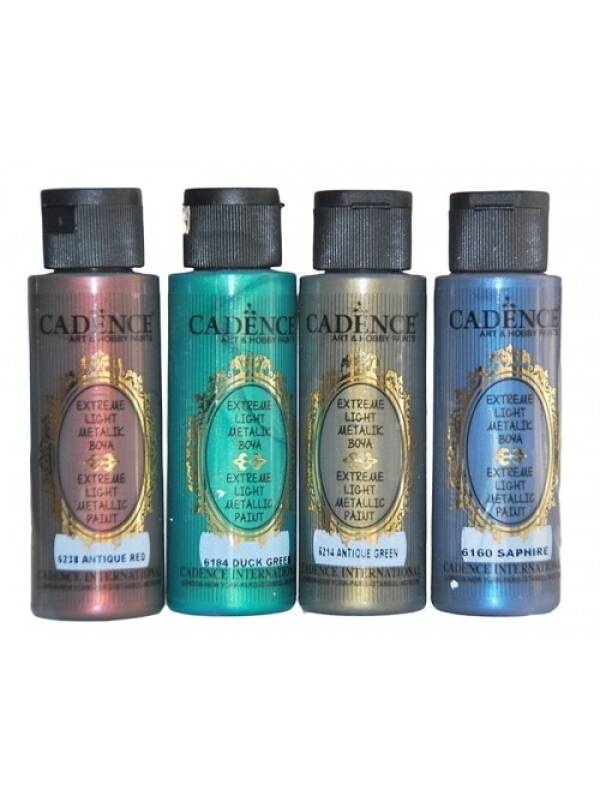 Vopsea acrilica metalica 70 ml Extreme Light Cadence (Culoare: 6207 emerald green)