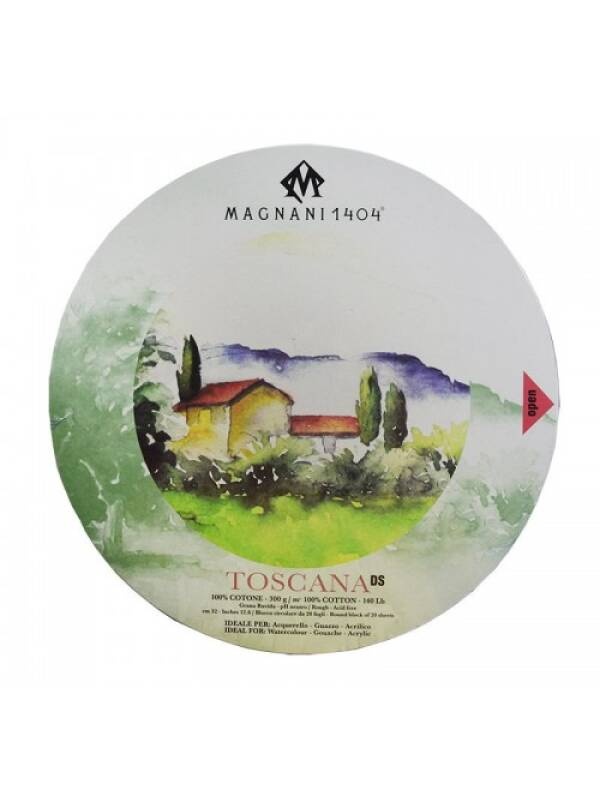 Bloc circular acuarela 300 g/mp Toscana DS Magnani (Marime: 32 cm)