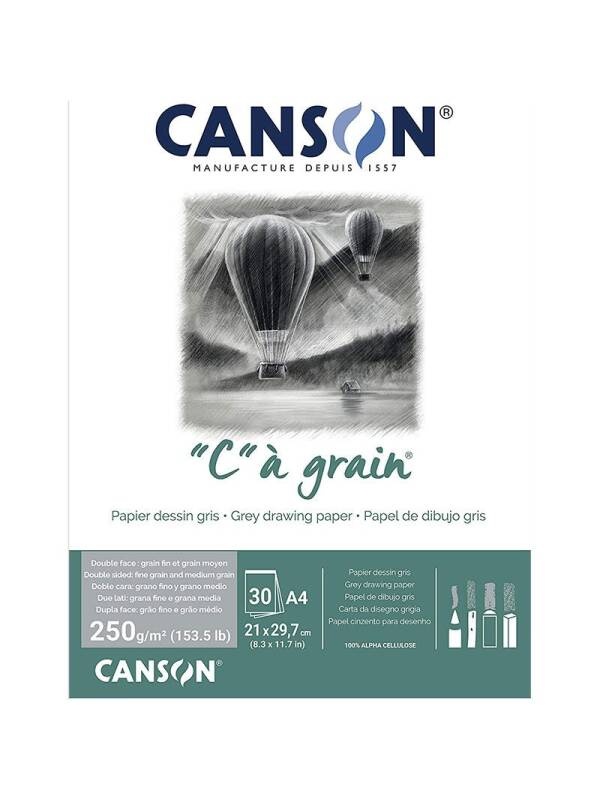 Bloc desen C a grain Grey Canson (Marime: A3)