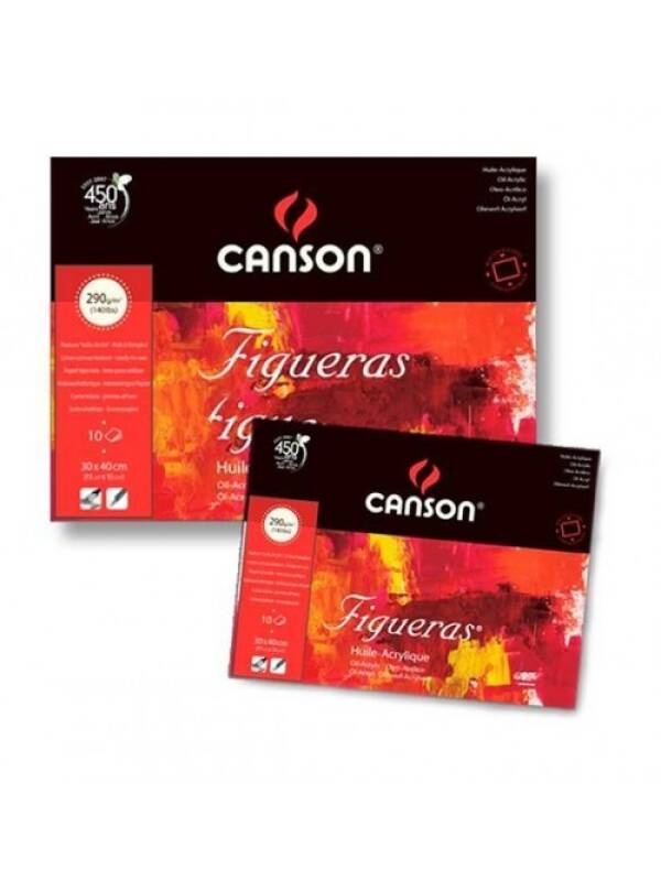 Bloc Figueras ulei/acril 290g Canson (Marime: 38 x 46cm, 10 file)