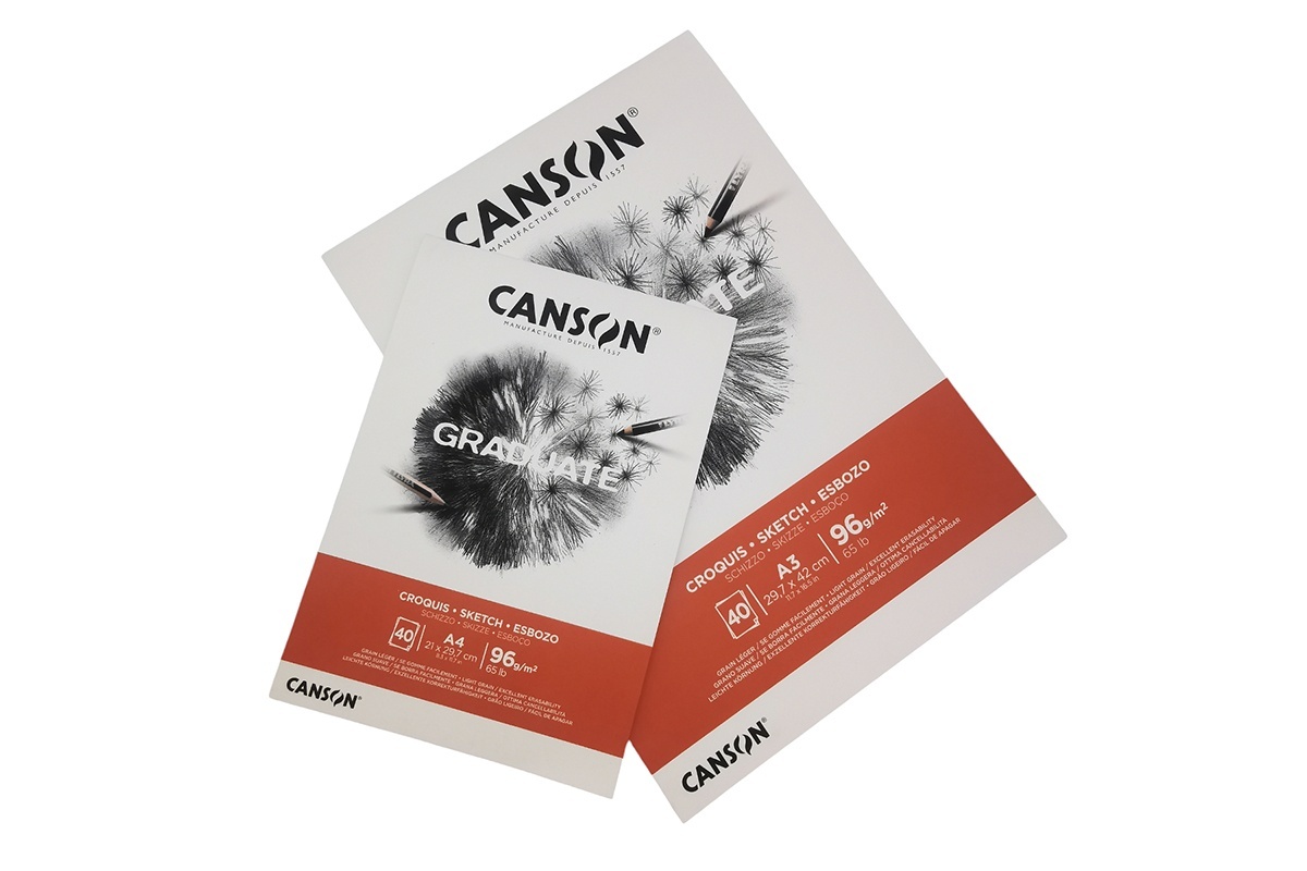 Bloc Schite Graduate Croquis 96 g/mp 40 File Canson (Marime: A3)
