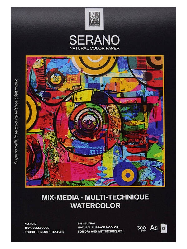 Bloc Serano Mix media 100% celuloza 12 file 300g/mp (Marime: A3)