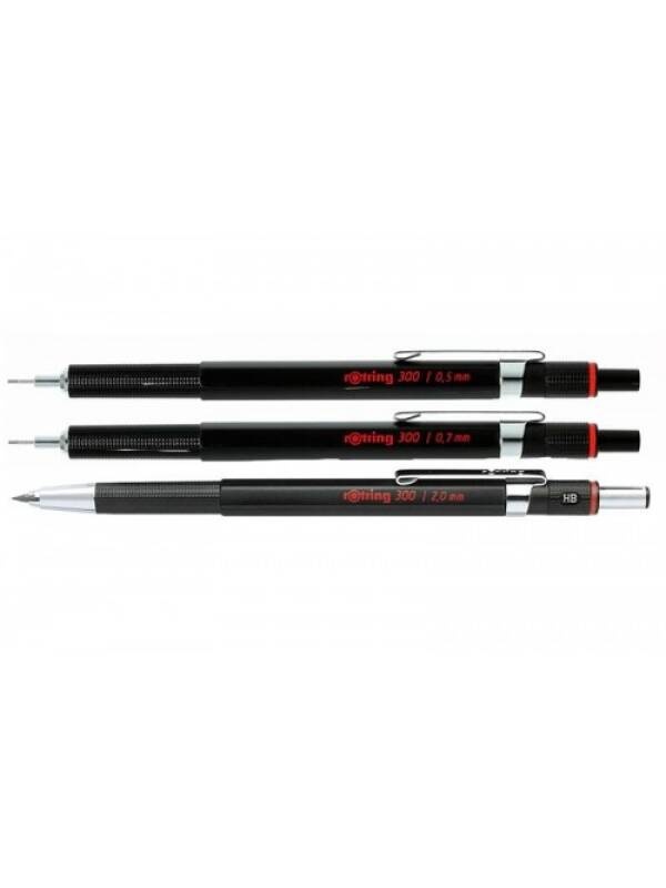 Creion mecanic Rotring 300 (Marime: 0.5mm negru)