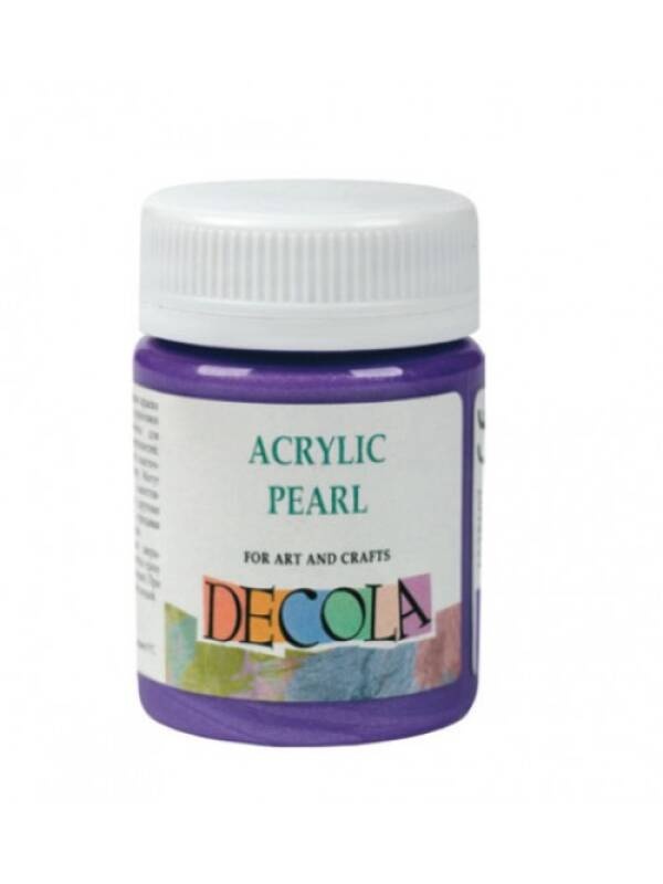 Culori acrilice 50 ml Decola Pearl (Culoare: 10 Black)