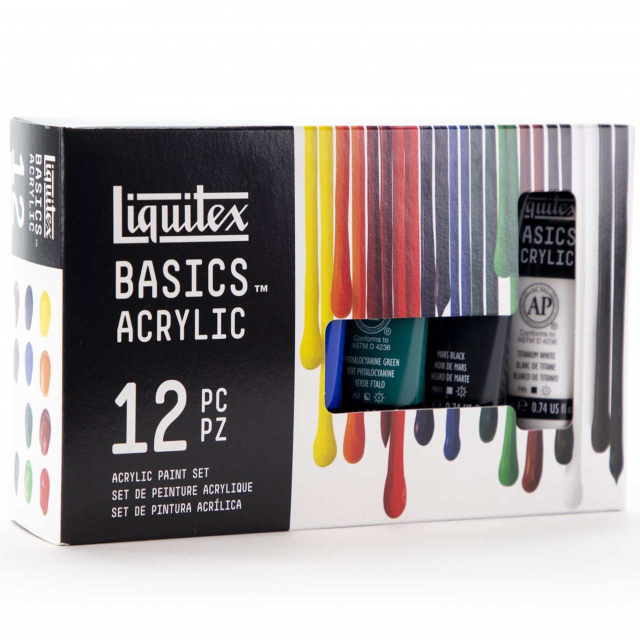 Culori acrilice set 12 x 22 ml Liquitex Basics 3699353