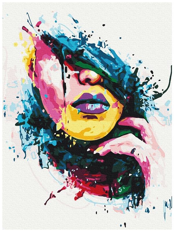 Kit pictura pe numere Colourful Girl 51376