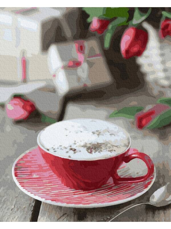 Kit pictura pe numere Cup of Cappuccino 38491