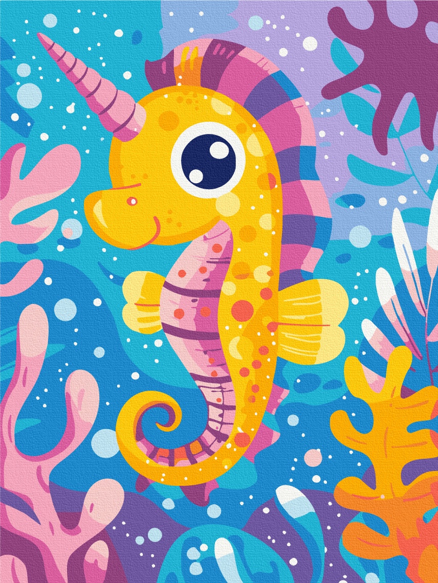 Kit pictura pe numere Sea Unicorn 156