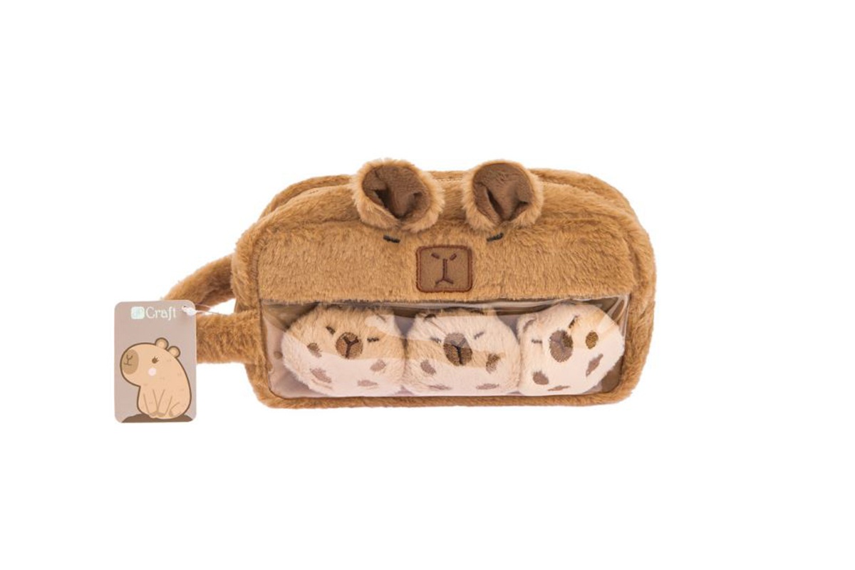 Penar de Plus Capibara cu Pinuri 19x10x7cm DPCA-002 Dp Craft