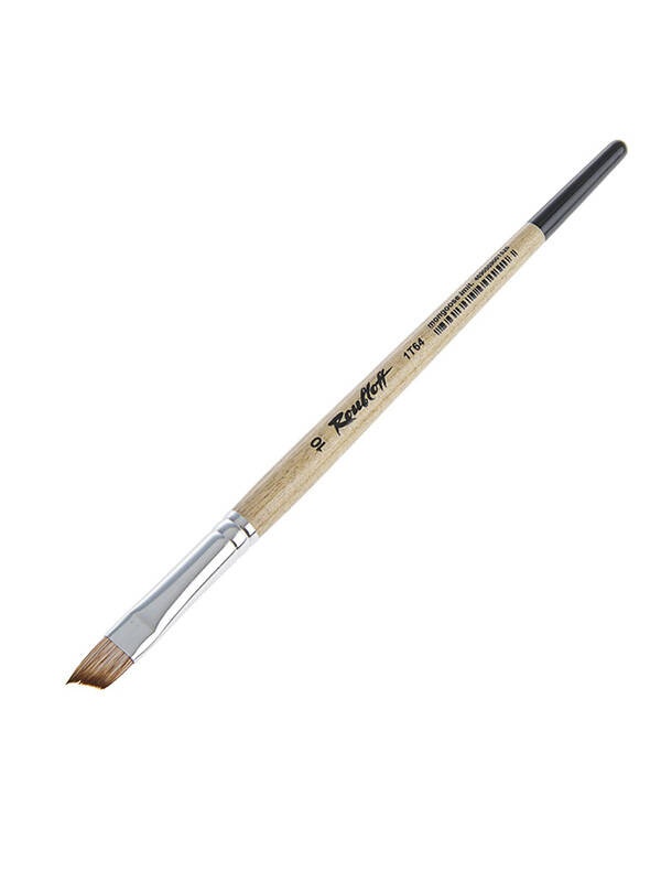 Pensula sintetica cu varf oblic Roubloff 1T64 (Marime: 6)