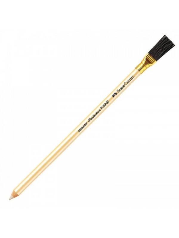 Radiera alba creion Perfection cu pensula Faber Castell 185800