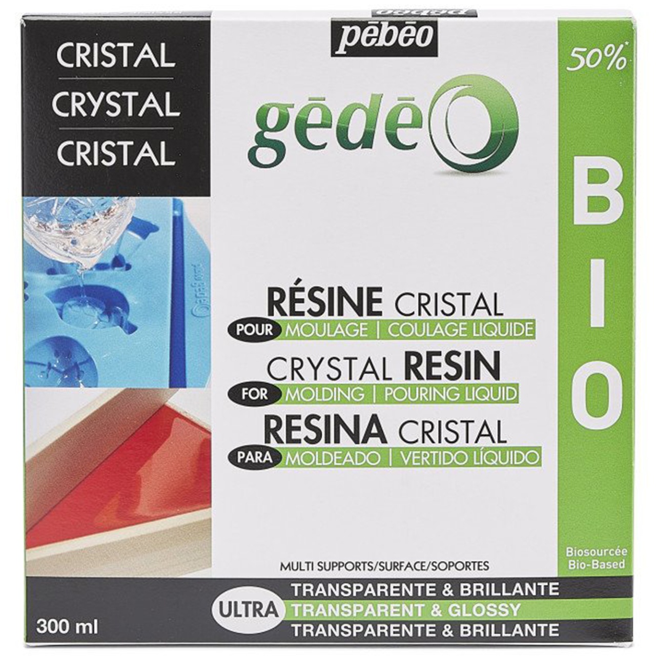 Rasina transparenta Biorganic Gedeo Crystal Pebeo (Gramaj: 750 ml)