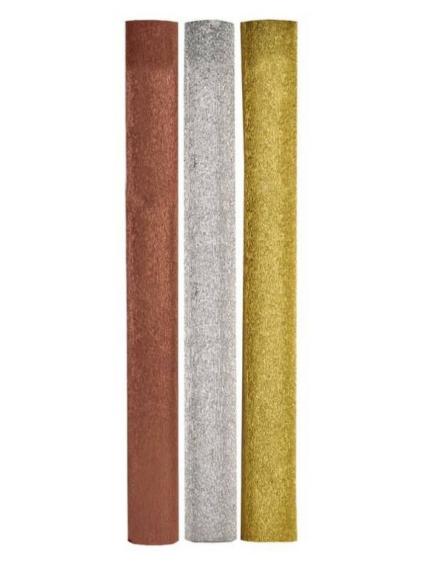 Rola hartie creponata, culori metalice 44g/mp Canson (Culoare: Silver)