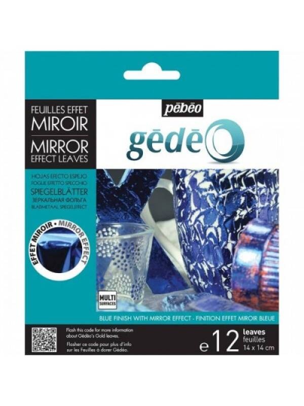 Set 12 foite colorate cu efect de oglinda Gedeo (Culoare: blue)