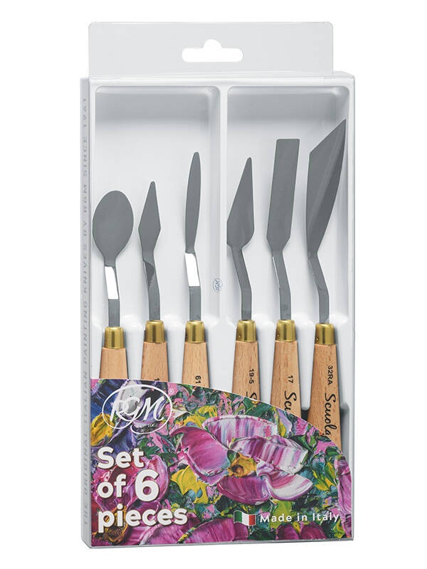 Set 6 cutite pentru pictura Linea Scuola RGM