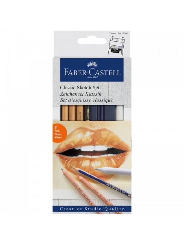 Set 6 piese pentru schite Faber Castell FC114004