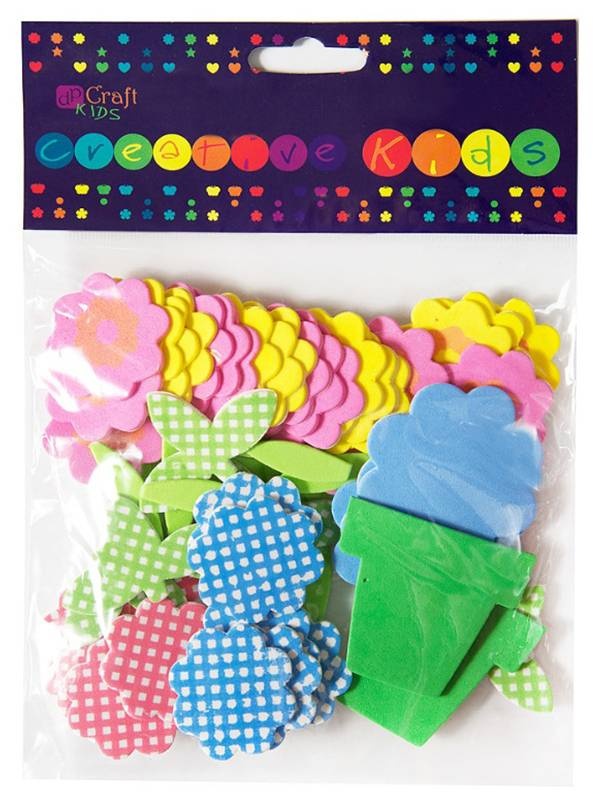 Set 60 figurine autoadezive spuma flori kspi-023 Dp Craft