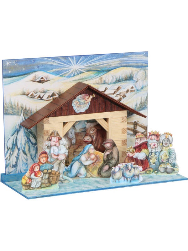 Set constructie din lemn Ieslea din Bethlehem Walachia W44