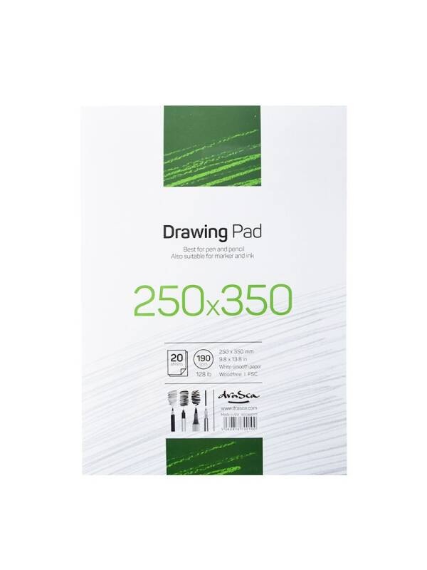 Bloc desen 20 file 190g/mp Drasca (Marime: A4)