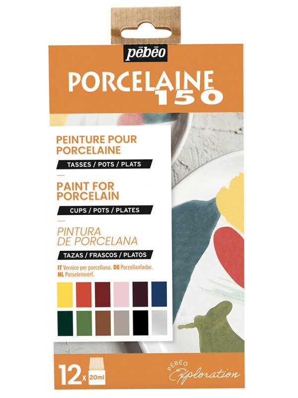 Culori pentru portelan Exploration Porcelaine 150 Pebeo set 12 x 20 ml 757472