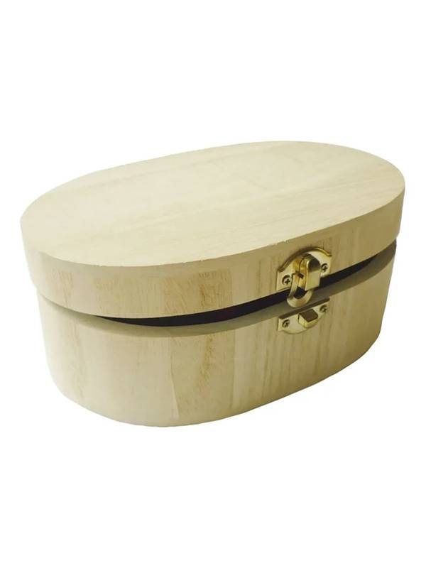 Cutie lemn ovala 18x12x7cm 102110 Graine Creative