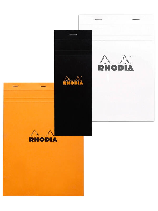Notebook cu Capsa 80 file 80g Hartie Matematica Rhodia (Culoare/Tip pagina Rhodia: White / Matematica 14.8x21cm)
