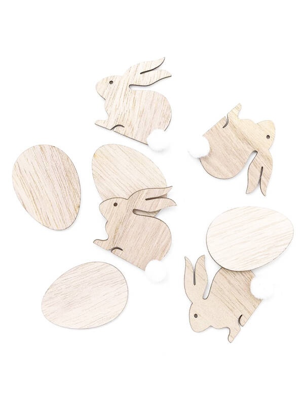 Ornamente de Paste iepurasi si oua 4 cm Dp-Craft DPDN-165