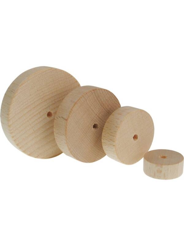 Roti din lemn Meyco (Marime: 36032, 10 x 50mm)
