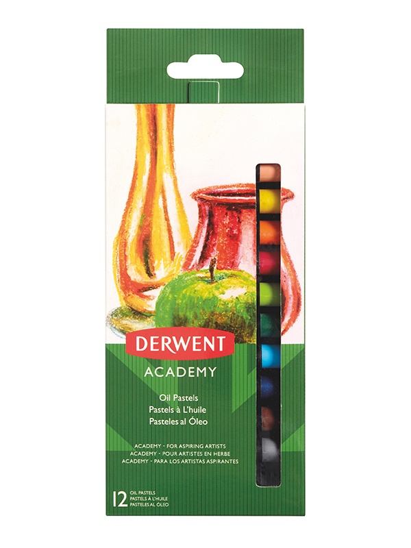 Set 12 pasteluri uleioase Derwent Academy 2301952