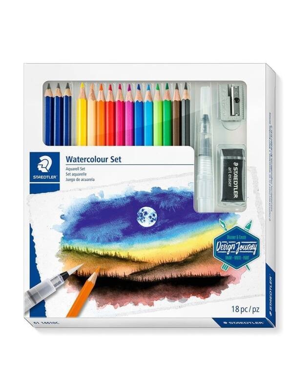 Set 12 piese acuarela Mars Lumograph Staedtler 14610C