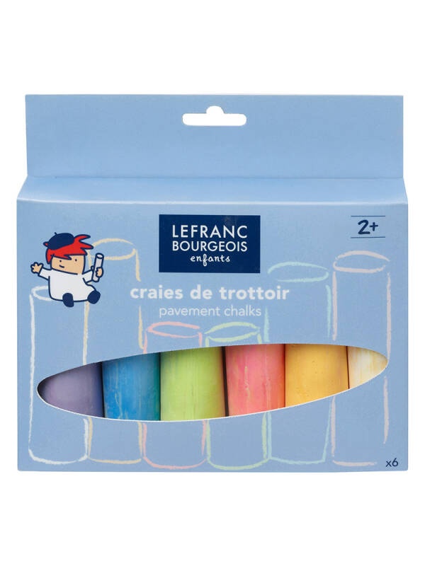 Set 6 crete colorate de trotuar Lefranc & Bourgeois 807241