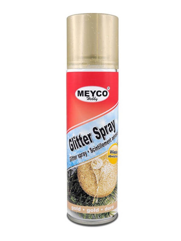 Spray cu glitter auriu 100 ml Meyco 65777