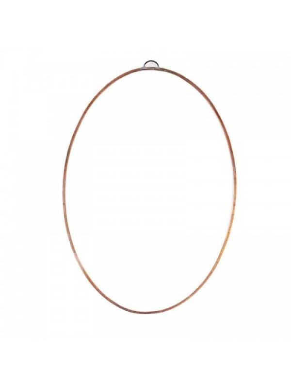 Sticla cu rama de cupru 3mm Oval (Marime: 8 x 10 cm)