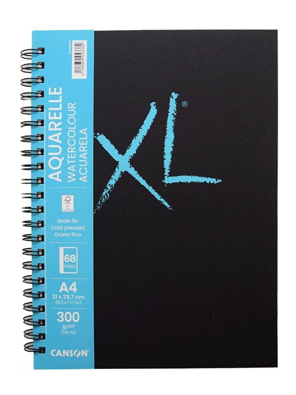 Bloc cu spira pentru acuarela Canson XL Aquarelle Book (Marime: A5)