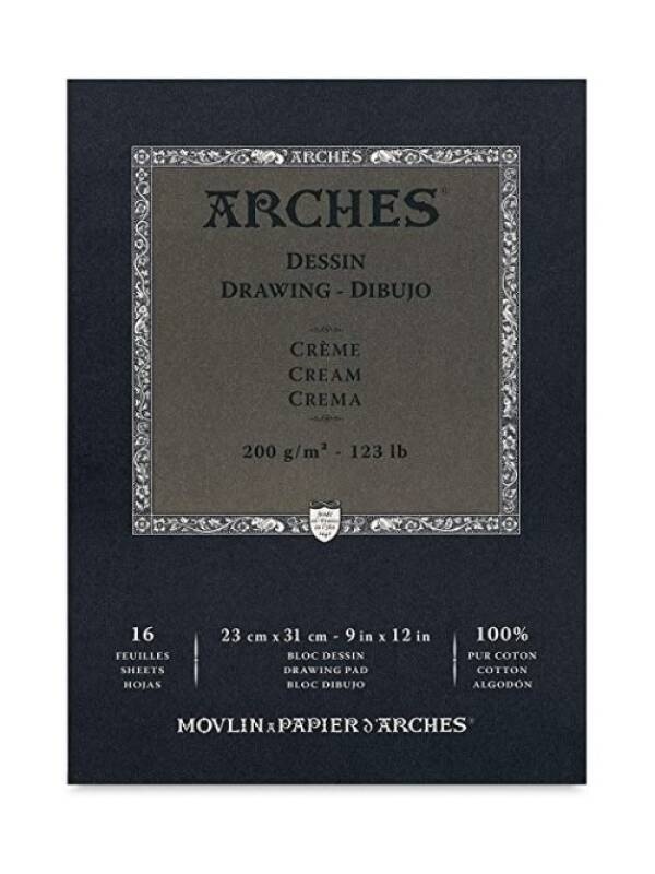 Bloc desen Velin d'Arches 26x36 cm (Tip: 26 x 36cm - crem, 200g/mp)