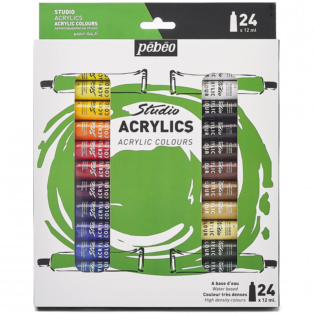 Culori acrilice set 24 x 12 ml Studio Pebeo 668720