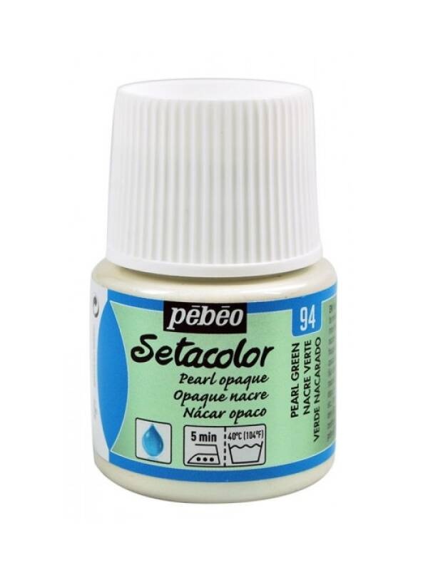 Culori pentru textile 45 ml Setacolor Opaque Pearl Pebeo (Culoare: Pink pearl 96)
