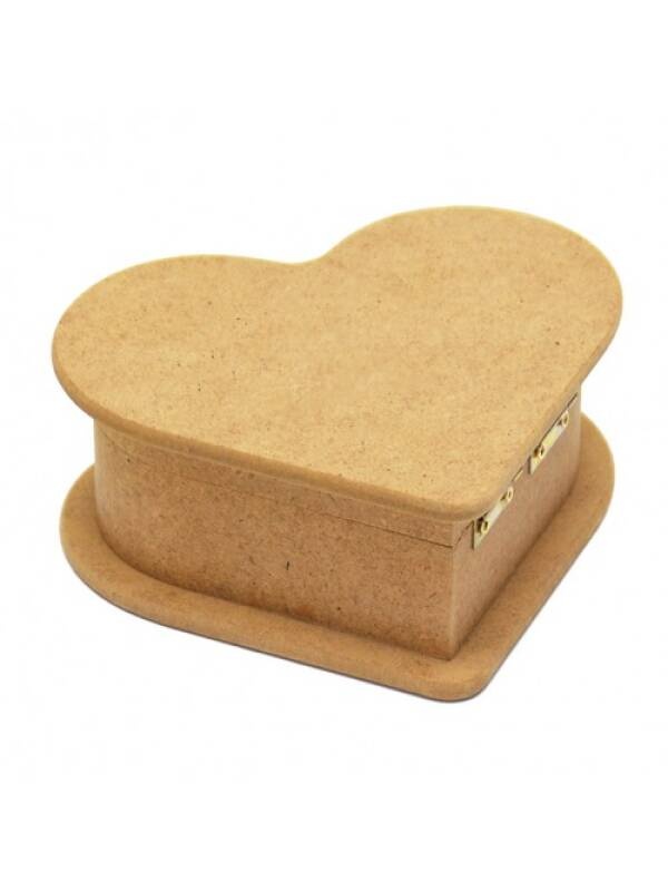 Cutie inima MDF Ilyas (Marime: 23 x 23 x 7.5cm)