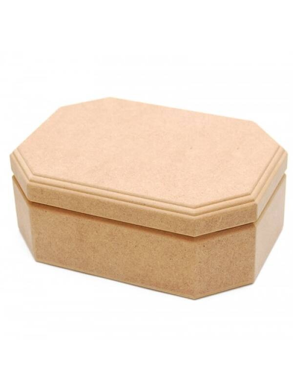 Cutie MDF opt laturi ILyas (Marime: 21 x 15 x 7cm)