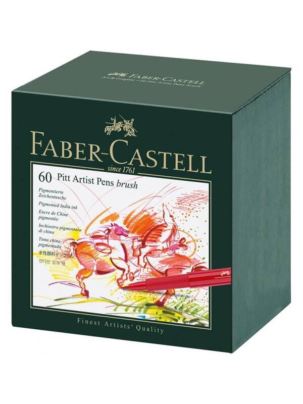 Cutie Studio 60 markere Pitt Artist Pen Brush Faber Castell 167150