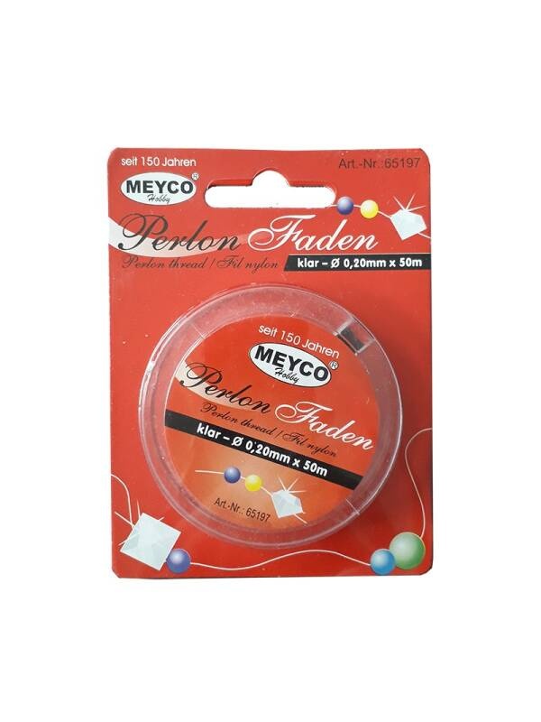 Fir nylon transparent 0,20mm 50m 65197 Meyco