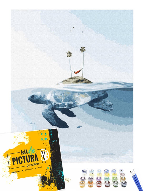 Kit pictura pe numere Turtle Island 38162