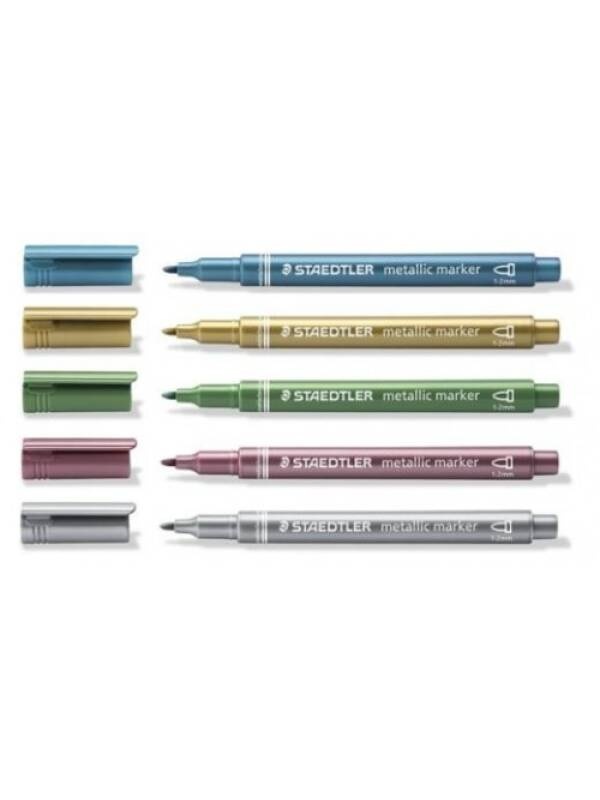 Markere metalice Staedtler (Culoare: red)
