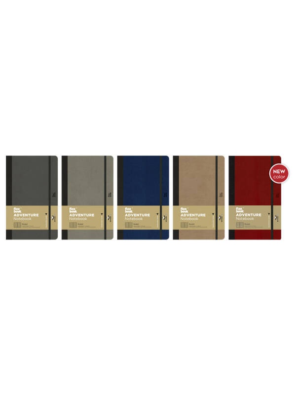 Notebook hartie liniata Adventure Flexbook (Culoare: red)