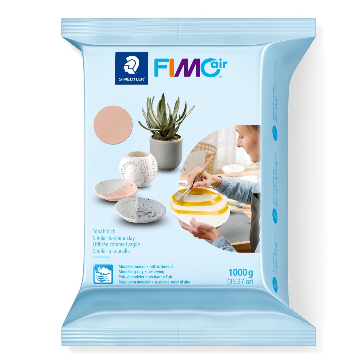 Pasta Modelatoare Fimo Air Basic 1kg (Culoare Pasta Fimo: 01 White)