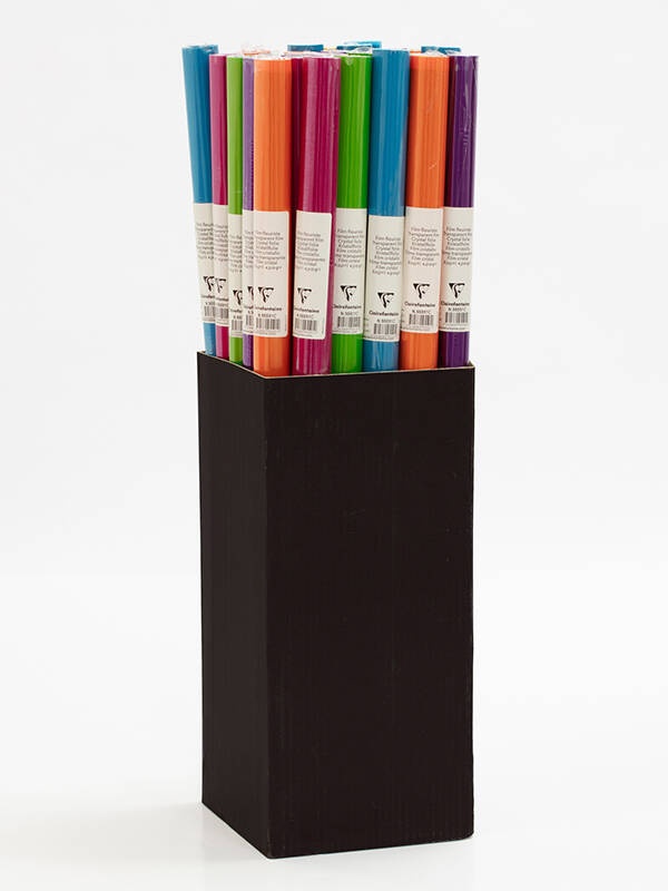 Rola folie Crystal culori asortate Trendy 2x0.7m Clairefontaine 95591C