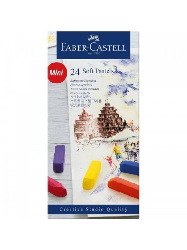 Set 12 mini Soft Pastels Faber-Castell 128224